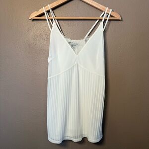 Express Strappy Pleated Lace Cami Women’s Size XS